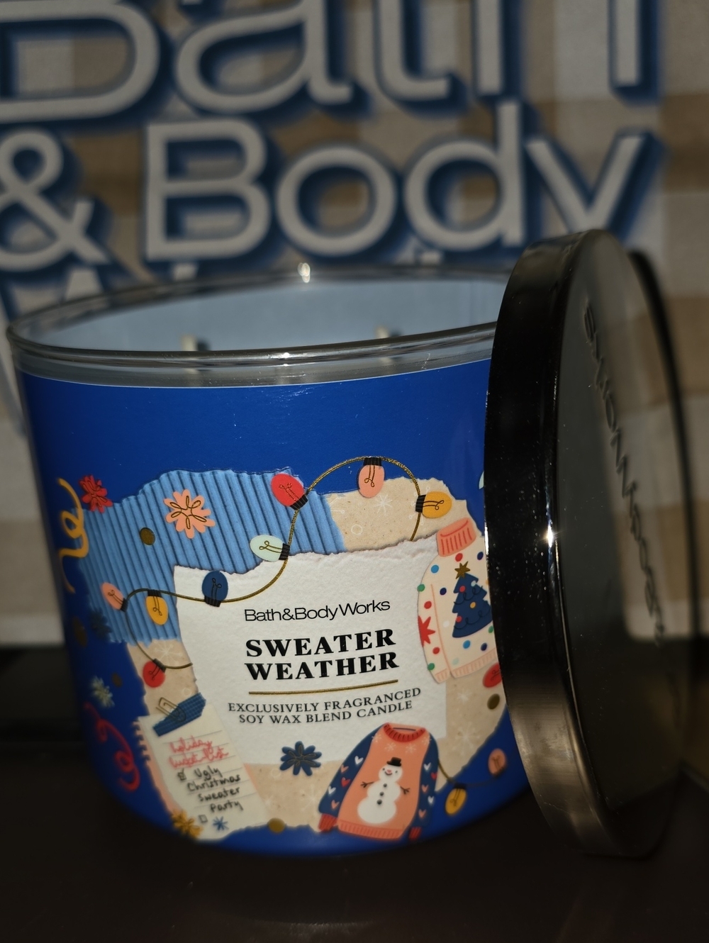 Sweater Weather Soy Wax Lg. 3 Wick Candle